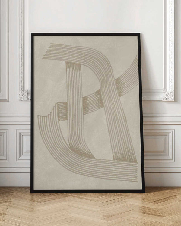 Tablou înramat „Abstract Sophisticated Line 02” de Lucrecia Caporale