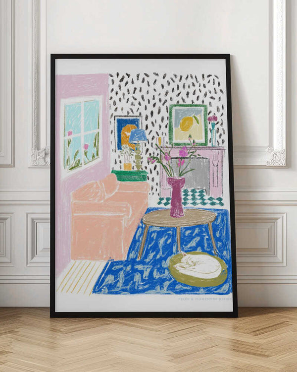 Tablou înramat „Pandc Interior” de Jenny Liz Rome