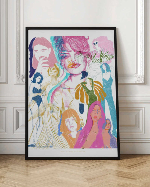 Tablou înramat „Jlr Collage1 Copy 3” de Jenny Liz Rome