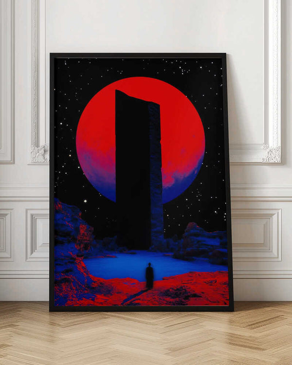 Tablou înramat „Red Moon Aura” de Taudalpoi