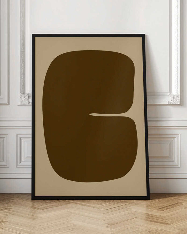 Tablou înramat „Bold Brown Form” de Treechild