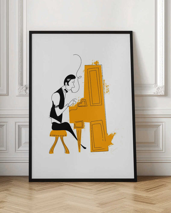 Tablou înramat „New Orleans Pianist” de Nicholas