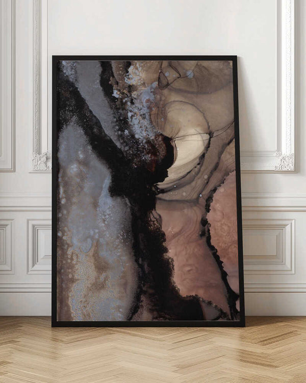 Tablou înramat „Organic Shapes with Earthy Tones” de uplusmestudio