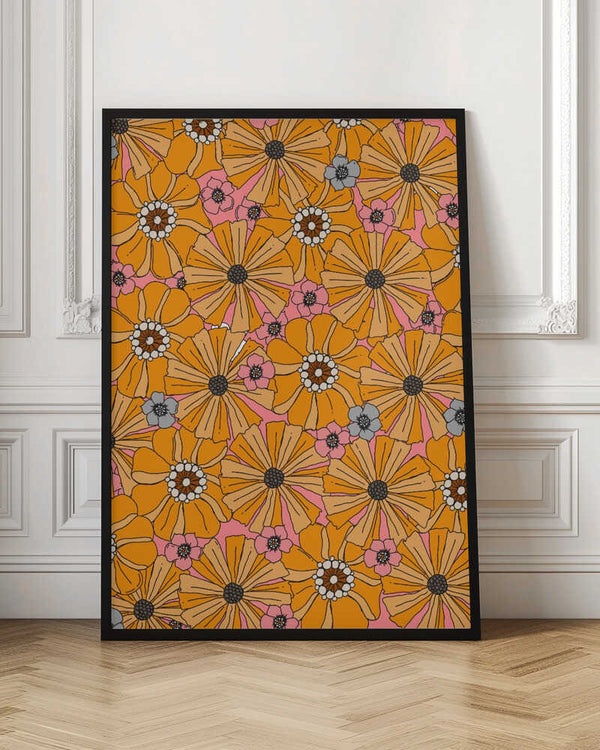 Tablou înramat „70s Floral” de Nicholas