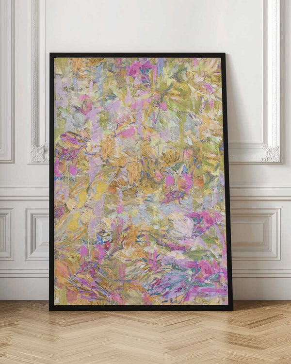 Tablou înramat „Repeatpattern Moningpond Yellow” de Dorothy Fagan