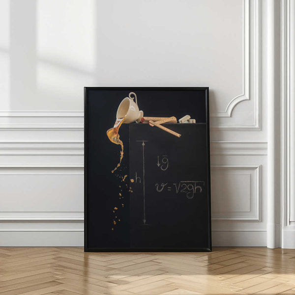 Tablou înramat „A study with free fall” de Dina Belenko