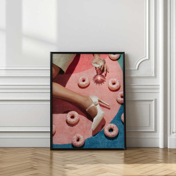 Tablou înramat „Pink Picnic #02” de Pictufy Studio III