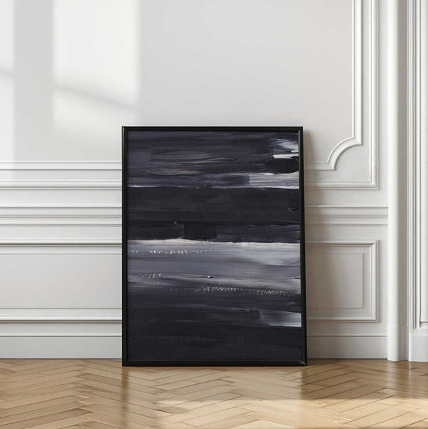 Tablou înramat „Expressive Monochrome Strokes” de uplusmestudio