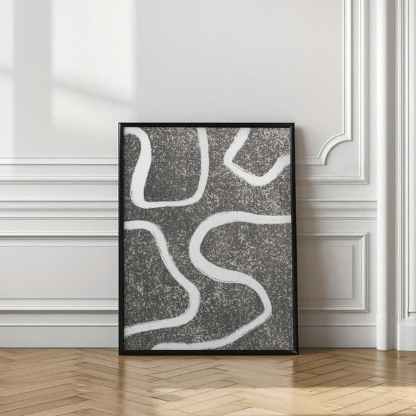 Tablou înramat „Curves in Contrast” de uplusmestudio