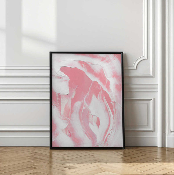 Tablou înramat „Harmonious Blend Of Pink And White Hues” de uplusmestudio