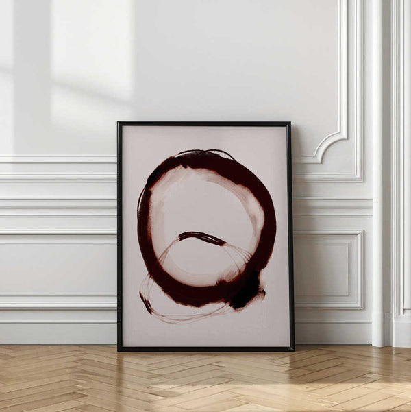 Tablou înramat „Crimson Circle” de Treechild