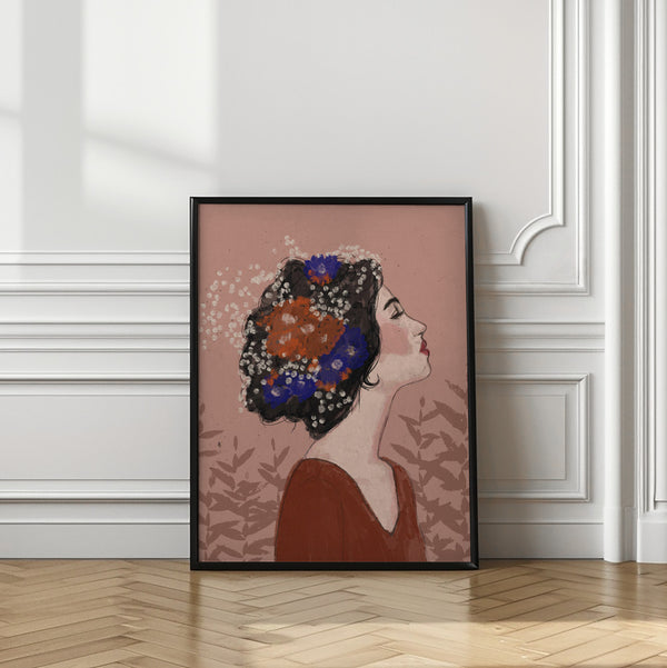 Tablou înramat „Blossoms in Profile” de Treechild