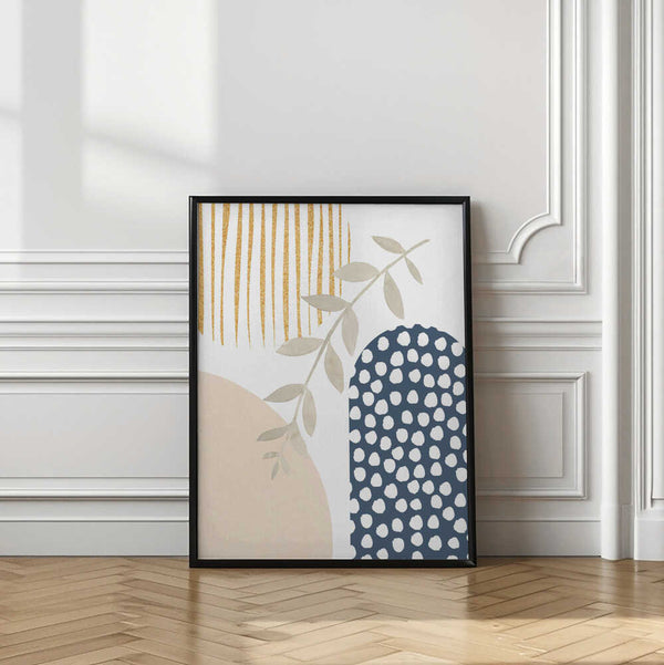 Tablou înramat „boho blue-1” de Sally Ann Moss