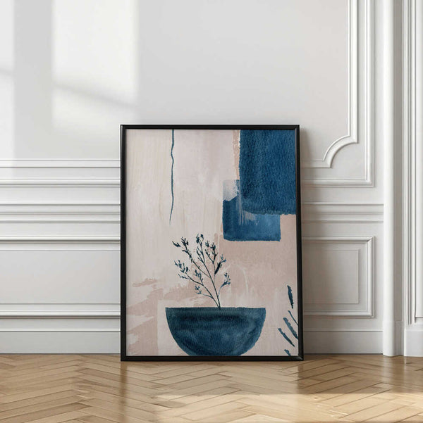 Tablou înramat „Calm Blues-3” de Sally Ann Moss