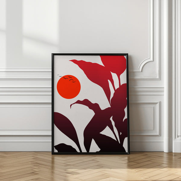 Tablou înramat „Tropical Sunset” de Kubistika