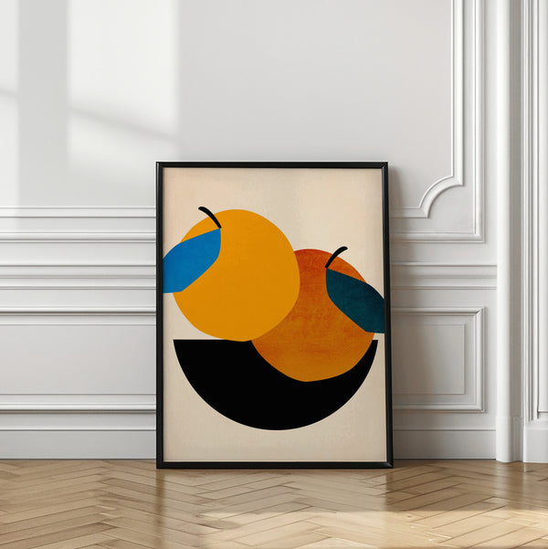 Tablou înramat „Two Oranges” de Kubistika