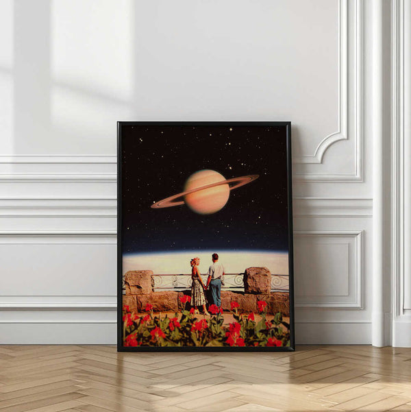 Tablou înramat „Lovers In Space” de Taudalpoi