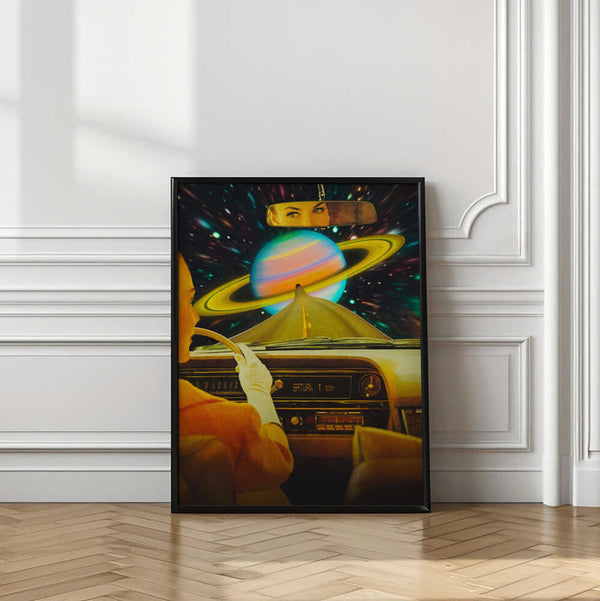 Tablou înramat „Saturn Commute” de Taudalpoi