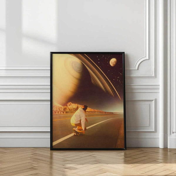 Tablou înramat „Space Sk8er” de Taudalpoi