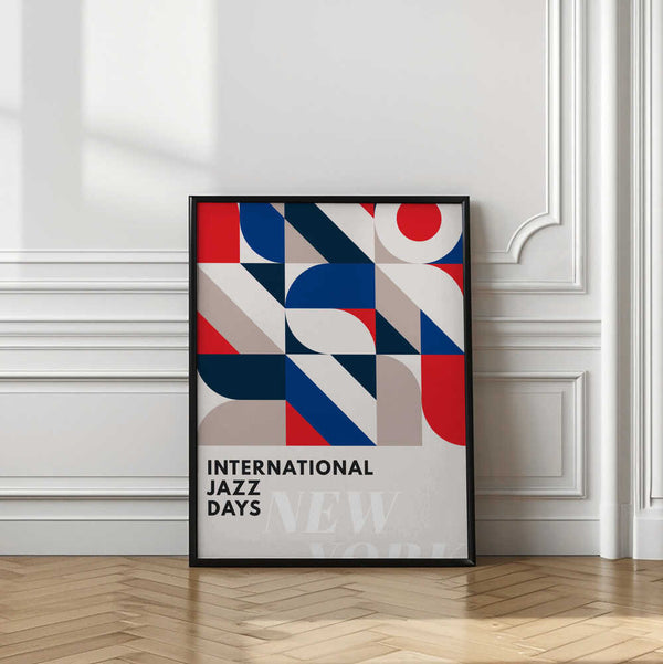Tablou înramat „Jazz Days New York” de Kubistika