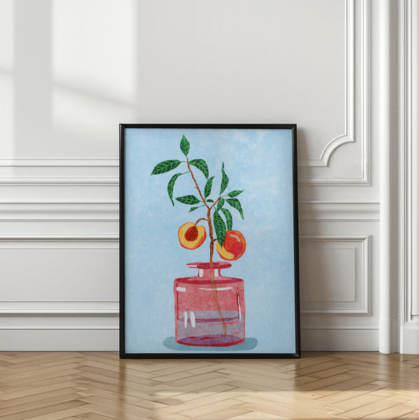 Tablou înramat „Peach Tree in Vase” de Raissa Oltmanns