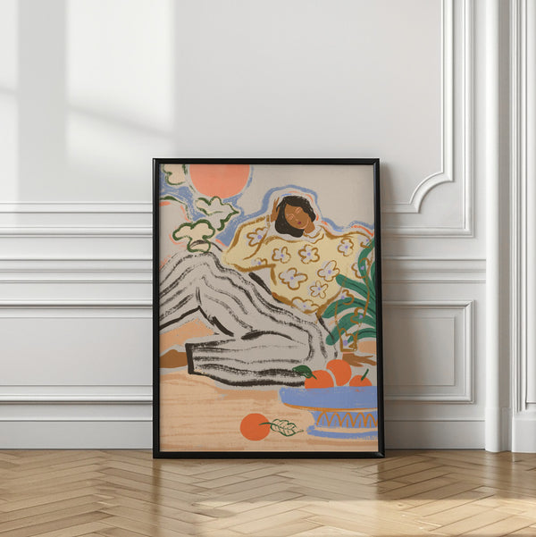 Tablou înramat „Lazydays” de Arty Guava