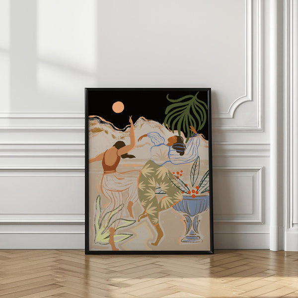 Tablou înramat „Moonlightdance” de Arty Guava