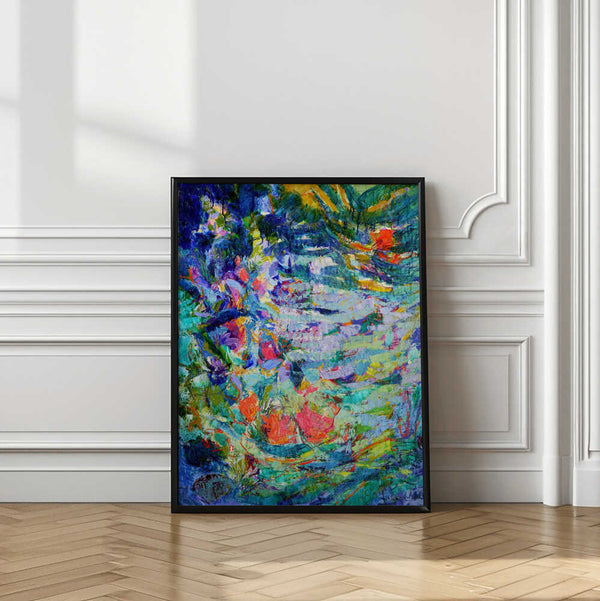 Tablou înramat „Luminous Petal Cascade” de Dorothy Fagan