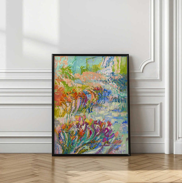 Tablou înramat „Vibrant Garden Path” de Dorothy Fagan