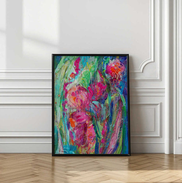 Tablou înramat „Impressionist Floral Abstract” de Dorothy Fagan