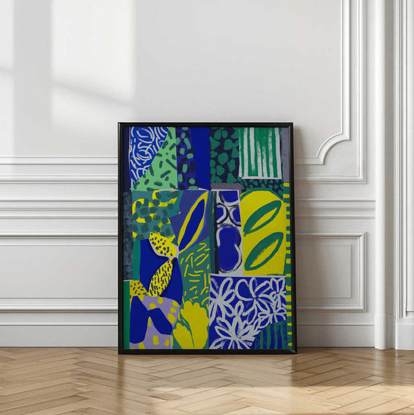 Tablou înramat „Vibrant Patchwork” de Treechild