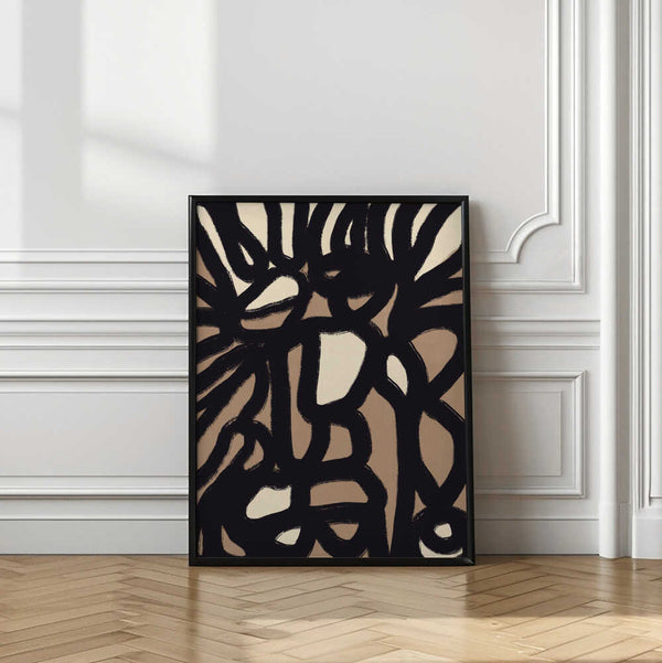 Tablou înramat „Dynamic Interplay Of Shapes” de Little Dean