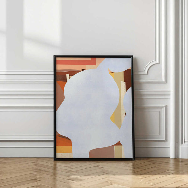 Tablou înramat „Geometric Shapes And Fluid Forms” de Little Dean