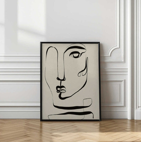 Tablou înramat „La Visage” de Treechild