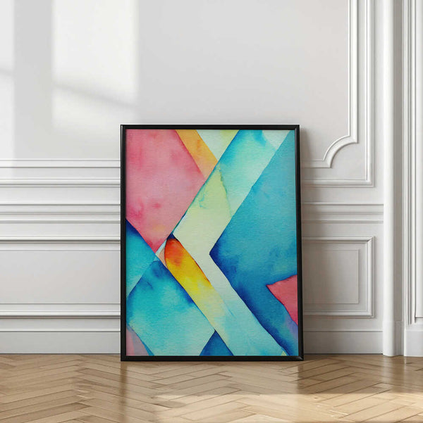 Tablou înramat „Nature Inspired Abstract Watercolor (Day 37)” de Mauro