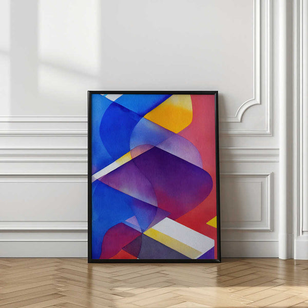 Tablou înramat „Vibrant Overlap” de Mauro