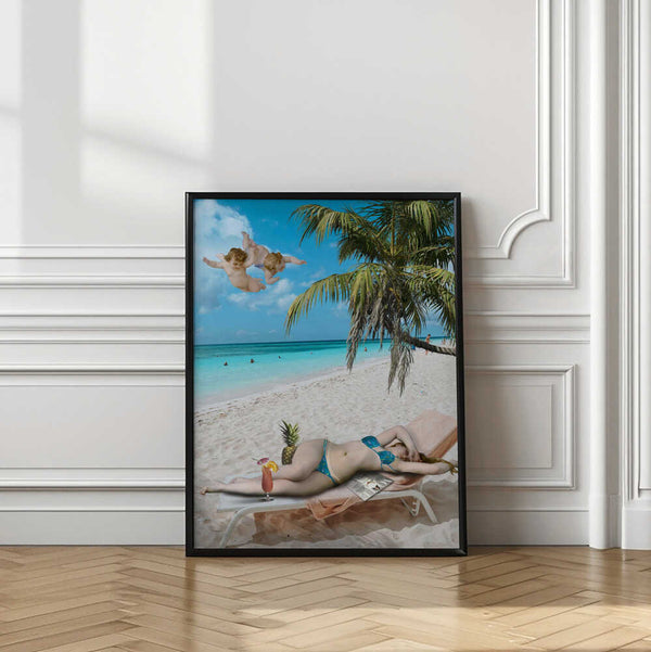 Tablou înramat „Venus On Beach” de Dikhotomy