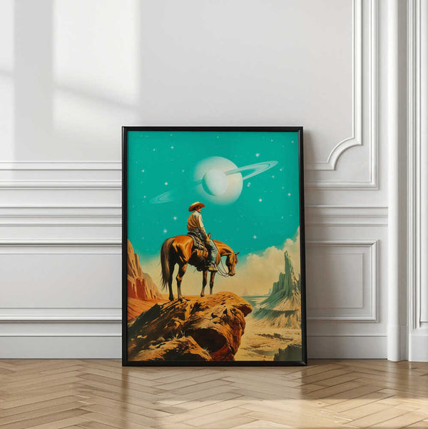 Tablou înramat „A Western Astronaut” de Taudalpoi