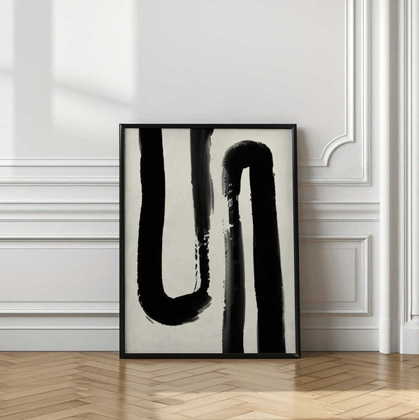 Tablou înramat „Monochrome Flow” de Treechild