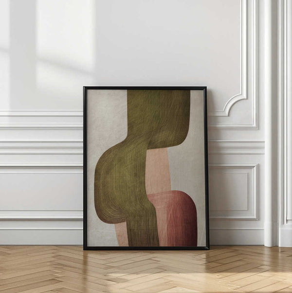 Tablou înramat „Metal Brushs nº1” de Alma