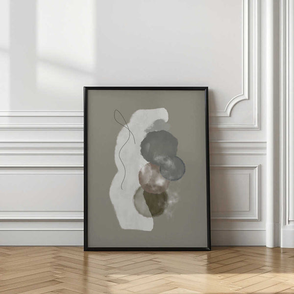 Tablou înramat „Organic shapes in earthly tones” de Imaginative