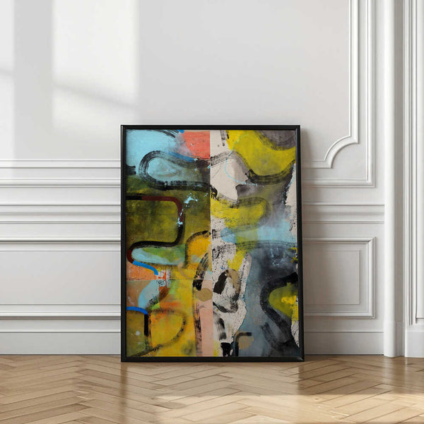 Tablou înramat „Abstract” de Poonam Choudhary