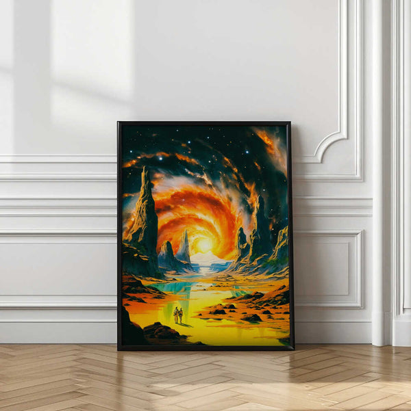 Tablou înramat „Romantic Space Walk” de Taudalpoi