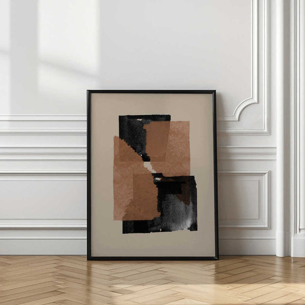 Tablou înramat „Earthy Blocks Blend” de THE MIUUS STUDIO