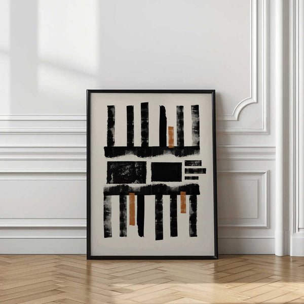 Tablou înramat „Geometric Rhythm” de THE MIUUS STUDIO