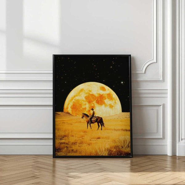 Tablou înramat „Lunar Cowboy” de Taudalpoi