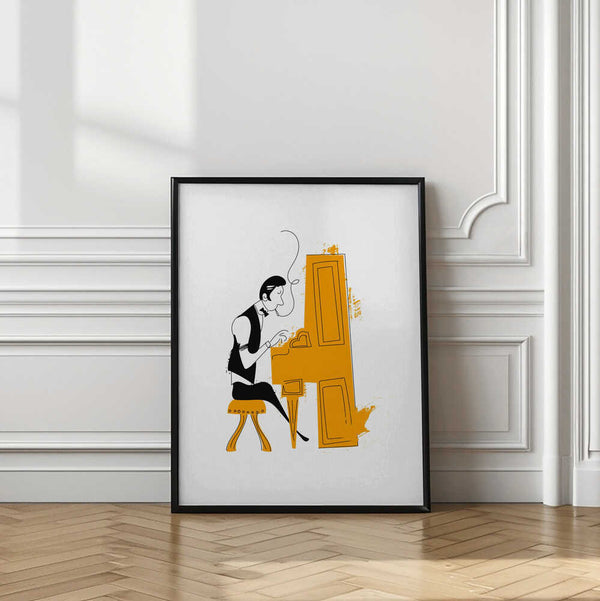 Tablou înramat „New Orleans Pianist” de Nicholas