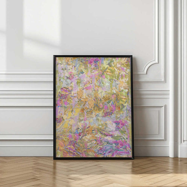 Tablou înramat „Repeatpattern Moningpond Yellow” de Dorothy Fagan