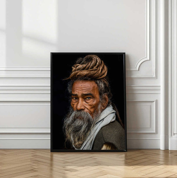 Tablou înramat „Portrait of a Sadhu...” de Rakesh J.V
