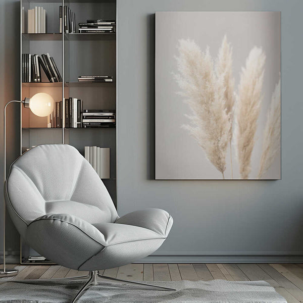 Tablou canvas „Pampas Grass Grey 02” de Pictufy Studio III